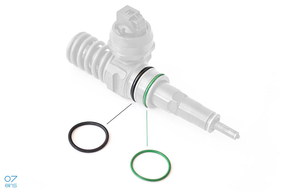 Zesílené vitonové těsnění 07eins pro sdružené vstřikovací jednotky PD motorů TDI