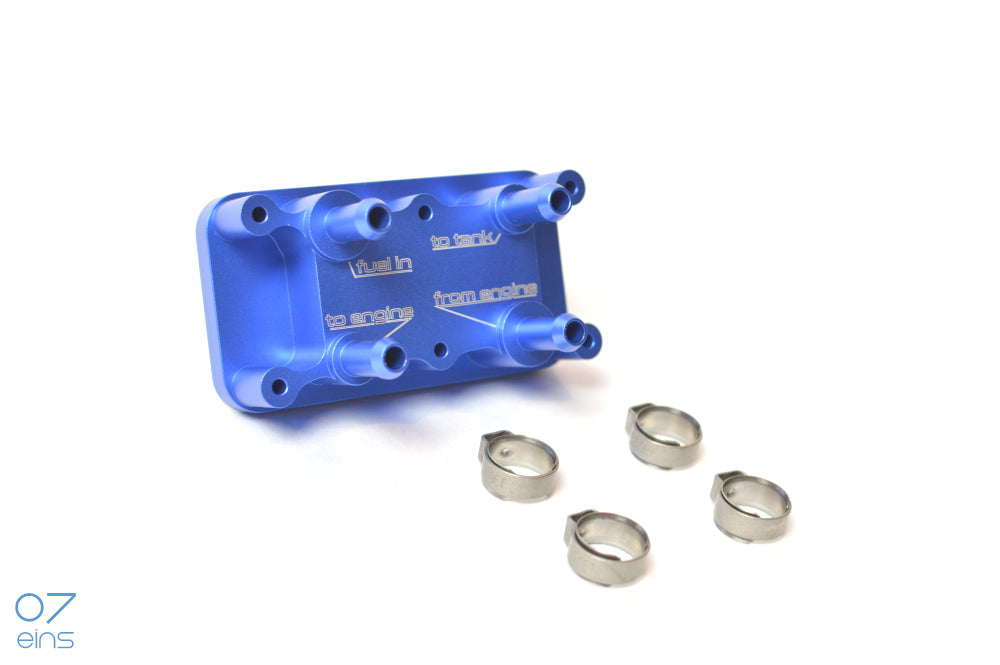 Speziell entwickelte, universelle mechanische Ventil-Steuereinheit, welche ein Leerlaufen der Kraftstoffleitungen zum Zylinderkopf bei abgestelltem Motor verhindert. Version zum universellen Einsatz in jeglichen Fahrzeugen nach eigenem Anschluss an die jeweiligen Kraftstoffleitungen. Verbessertes Startverhalten. Verminderter Dieseleintrag ins Motoröl.