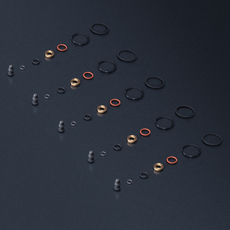 07eins PDE-pakningssæt eller reparationssæt til 5-cylindrede dieselmotorer med pumpe-injektor-enhed Pakningssættet indeholder alle de pakninger, der skal udskiftes ved afmontering og montering af PD-elementerne. Der medfølger også en ny tap (antal skal vælges).