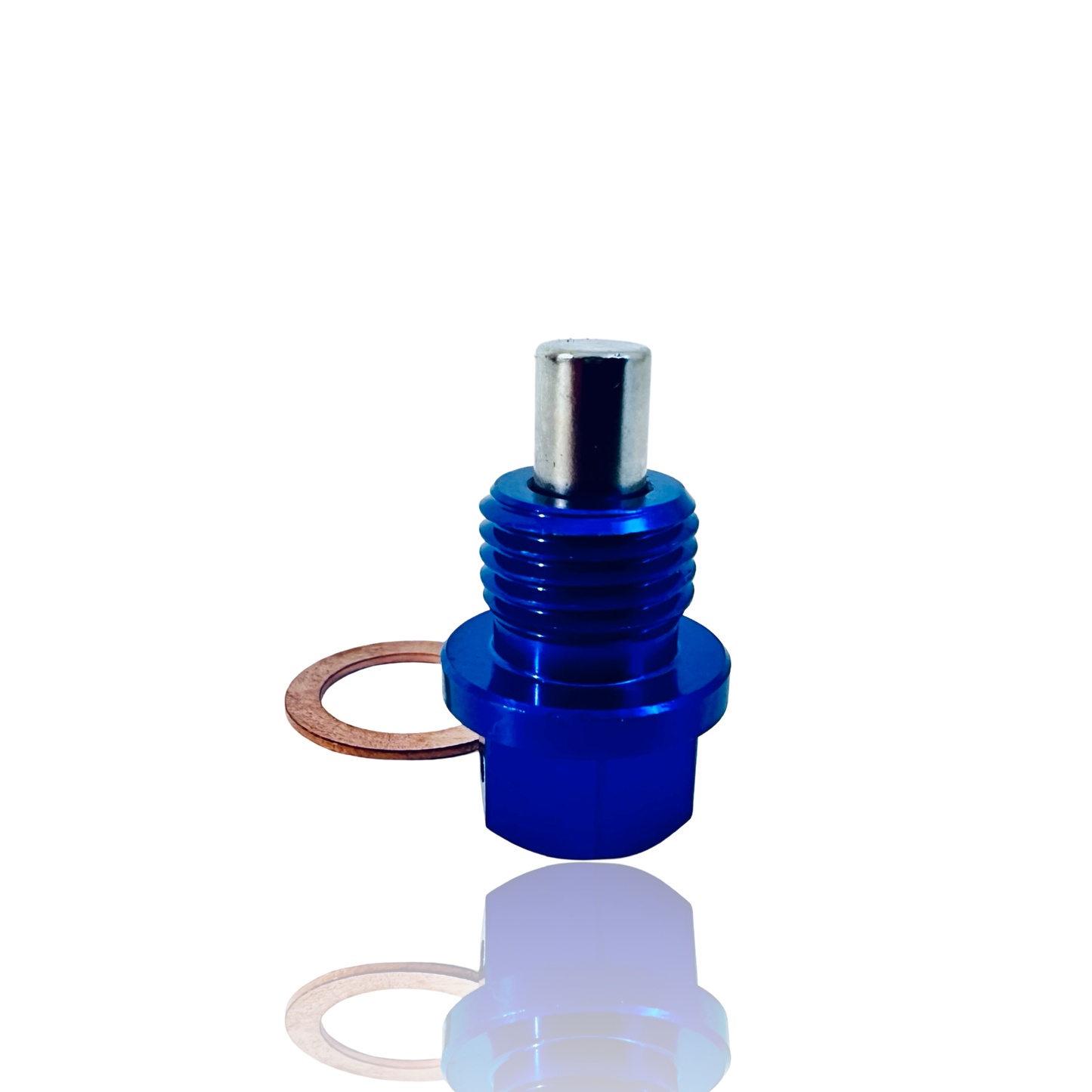 07eins MAGNETISCHE ÖLABLASSSCHRAUBE M14 X 1.5 (Aluminium, 07eins blau eloxiert)
Verlängert die Lebensdauer Deines Motors mit einer einfachen, aber effektiven Maßnahme. Unsere 07eins magnetische Ölablassschraube fängt feinste Metallspäne im Ölkreislauf auf, die vom normalen Ölfilter oft nicht erfasst werden.

Starker Magnet: Neodym-Magnet bindet zuverlässig metallischen Abrieb.
Hochwertiges Material: Eloxierte Aluminiumlegierung – korrosionsbeständig und hitzefest.