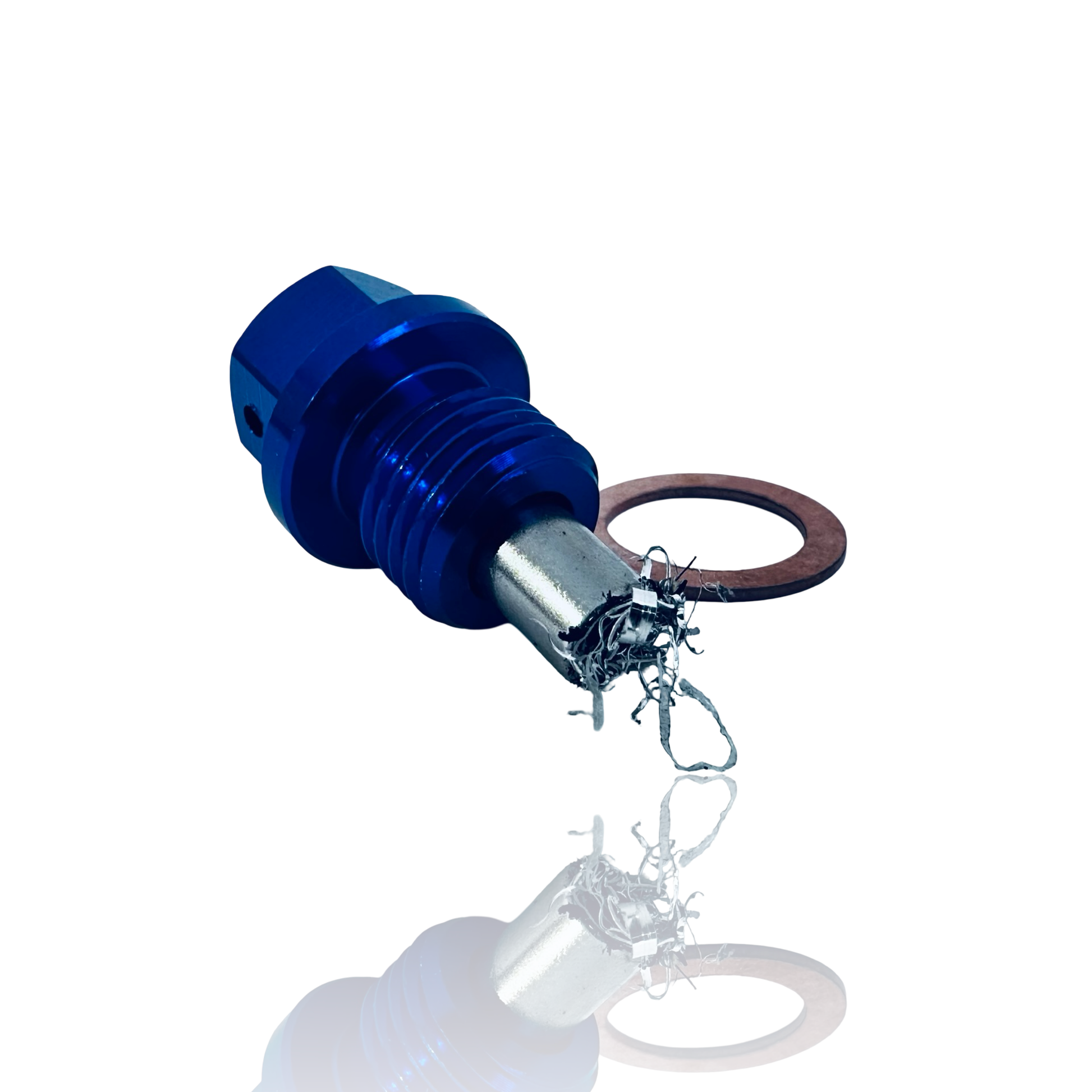 07eins MAGNETISCHE ÖLABLASSSCHRAUBE M14 x 1.5 (Aluminium, 07eins blau eloxiert)
Verlängert die Lebensdauer Deines Motors mit einer einfachen, aber effektiven Maßnahme. Unsere 07eins magnetische Ölablassschraube fängt feinste Metallspäne im Ölkreislauf auf, die vom normalen Ölfilter oft nicht erfasst werden.

Starker Magnet: Neodym-Magnet bindet zuverlässig metallischen Abrieb.
Hochwertiges Material: Eloxierte Aluminiumlegierung – korrosionsbeständig und hitzefest.