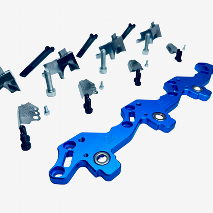 Original 07eins 16V PDE-Brücke für passende 2.0 TDI 16V mit Bosch-PDEs. Stabilisiert PDEs, reduziert Kippbewegung, Einlaufspuren und Diesel im Öl.