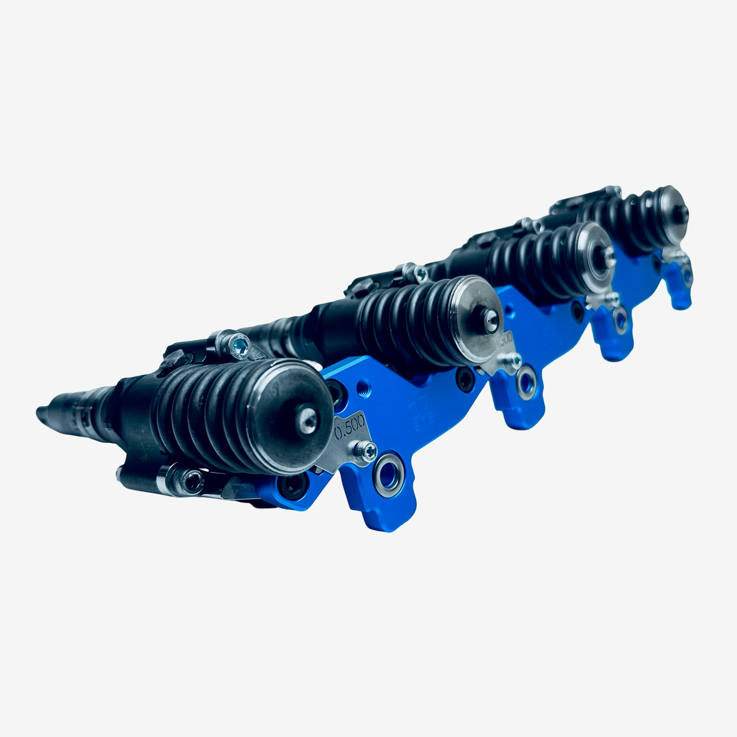 Original 07eins 16V PDE-Brücke für passende 2.0 TDI 16V mit Bosch-PDEs. Stabilisiert PDEs, reduziert Kippbewegung, Einlaufspuren und Diesel im Öl.