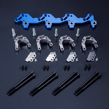 Original 07eins 16V PDE-Brücke für passende 2.0 TDI 16V mit Bosch-PDEs. Stabilisiert PDEs, reduziert Kippbewegung, Einlaufspuren und Diesel im Öl.