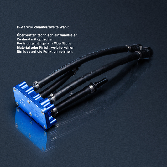 B-Ware: 07eins - Performance Fuel Supply Kit. Der Kraftstoff-Ventil-Kit ist darauf ausgelegt, die Funktion der Vorförderpumpe zu unterstützen und fehlende/beschädigte oder verschlissene Komponenten des werksseitigen Kraftstoff-Rückfluss-Systems zu ersetzen.