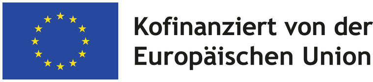 Emblem der Europäischen Union
mit EU-Förderhinweis „Kofinanziert von der Europäischen Union“