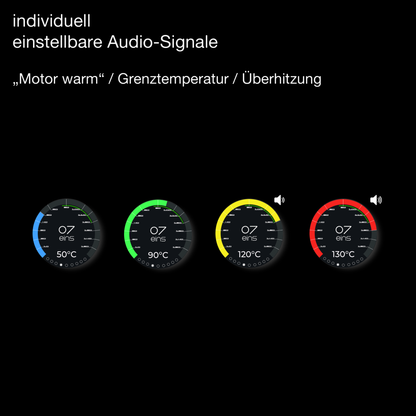 OILMETRIC Affichage de la surveillance de l'huile Signaux audio réglables individuellement pour moteur chaud / température limite / surchauffe