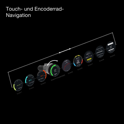 OILMETRIC Surveillance de l'huile Écran Navigation tactile et navigation par roue codeuse