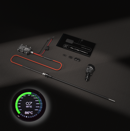 OILMETRIC Moniteur d'huile D2 pour prise de bord en noir carbone : Contenu de l'emballage