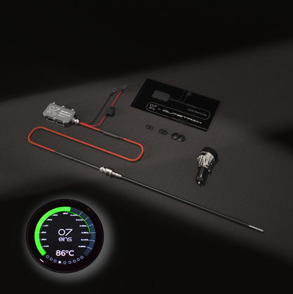 OILMETRIC Moniteur d'huile D2 pour prise de bord en argent titane : Contenu de l'emballage