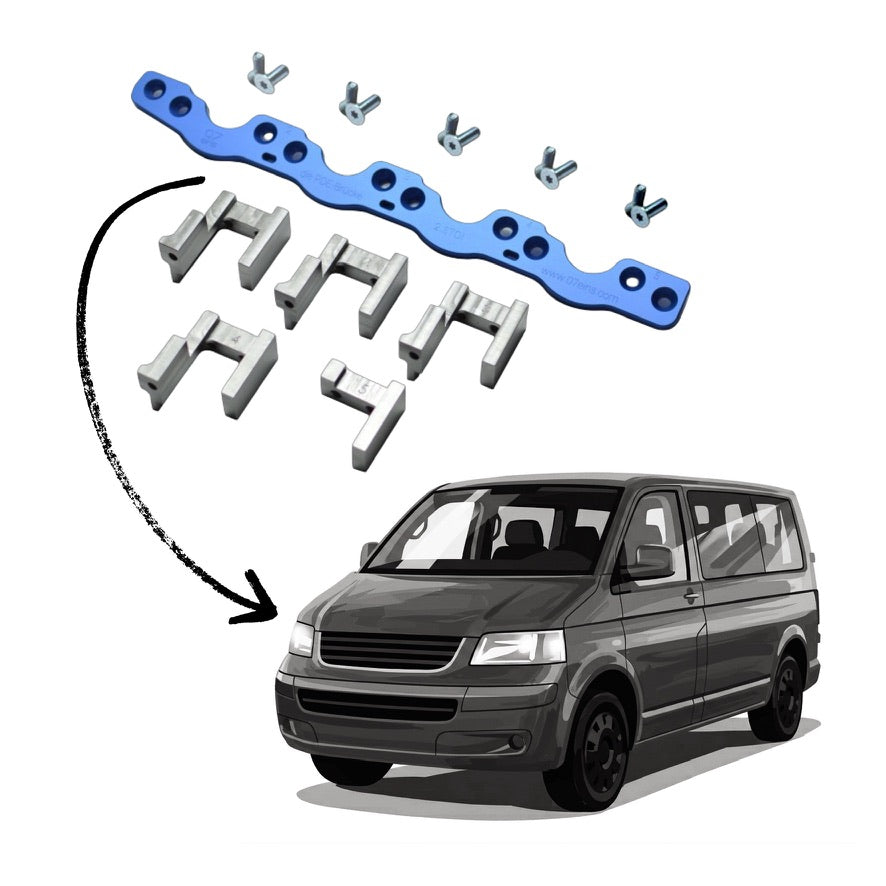 ORIGINAL PDE-Brücke für VW T5 2.5 TDI - T5 Transporter 5 | T5 Pritsche | T5 Kasten | T5 Bus | T5 Caravelle | T5 California - VW T5 2.5 TDI startet schlecht oder Diesel im Öl? Die Original 07eins PDE-Brücke fixiert Pumpe-Düse-Elemente dauerhaft im Zylinderkopf. 6 Monate Test-Garantie!
