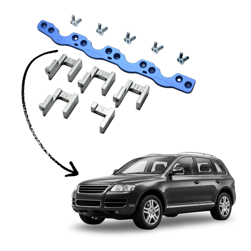 ORIGINAL PDE Brücke für VW Touareg 7L 2.5 TDI | BAC BLK BPE BPD - Zylinderkopf-Schaden beim VW Touareg 7L 2.5 TDI verhindern. Die ORIGINAL 07eins PDE-Brücke stabilisiert Pumpe-Düse-Injektoren im R5 Motor dauerhaft.