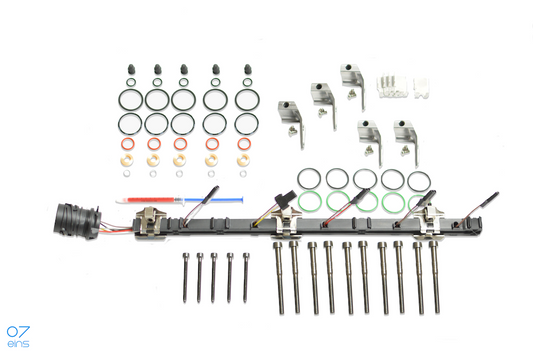 Ultimate-Set: ORIGINAL PDE-Korpushalter (5-Zylinder) + VITON-Dichtungen + PDE-Leitungssatz + PDE-Montagesatz